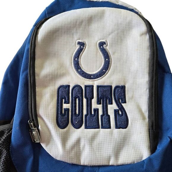 NFL Indianapolis Colts Backpack Football Blue And White - Picture 2 of 13